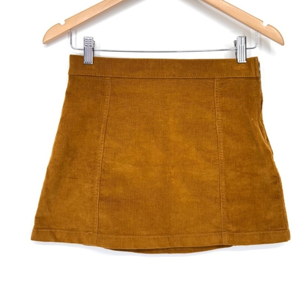 J. Crew Crewcuts Warm Brown Micro Corduroy Mini Skirt Adjustable Girl’s Size 12